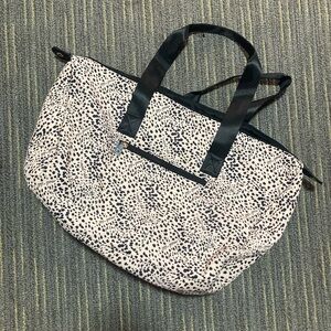 Mali + Lily Black and White Tote Bag